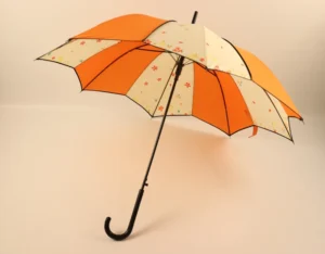 Customizable Women’s Fancy Digital Print Strong Windproof Folding Straight Umbrella