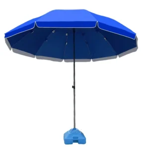 Customized 200cm Round Folding Tilt Oxford Fabric Outdoor Sun Garden Beach Umbrella