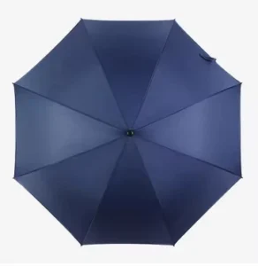 Customized 8-Rib Large Folding Classic Semi-Automatic Windproof Golf Umbrella with Stainless Steel Handle, 70 cm Open