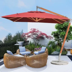 Customized Aluminum Outdoor Beach Patio Courtyard Parasol Umbrella