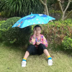 Customized Animal Design Kids Children Umbrella Windproof Water Proof UV Sun Protection Classic Straight Style Manual Control