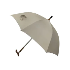 Customized Automatic Open Reinforced Old Handle Self-Defense Non-Slip Waterproof Stick Umbrella