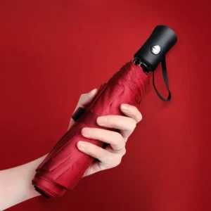 Customized Compact 3 Folding Full Automatic Mini Travel Sunny and Rain Umbrellas
