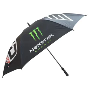 Customized High Quality Windproof Branded Promotional Straight Golf Umbrella with Double Swivel Fiberglass Frame Company Logo