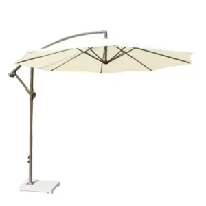Customized Logo Foldable Curvy Cantilever Beach Umbrella with Water Base