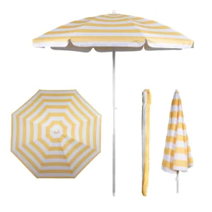 Customized Logo Printed Polyester Straight Umbrella for Advertising and Promotions, Manual Open