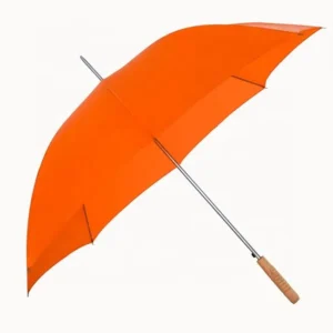 Customized Logo Printing Advertising Auto-Open Stick Umbrella with Wooden Handle