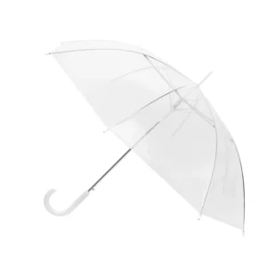 Customized Logo Straight Handle Portable Color Transparent Umbrella