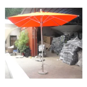 Customized Modern Aluminum Outdoor Center Pole Umbrella with 2.7 m Radius Base for Gym, Park, Supermarket, and Warehouse Use