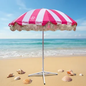 Customized Modern Design Beach Umbrellas Outdoor Garden Beach Umbrella Sun Shade Parasol for Hotels Courtyards Parks Promotions