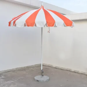 Customized OEM Logo Vintage Pagoda Patio Umbrella Large Parasol Beach Umbrella with Tassels