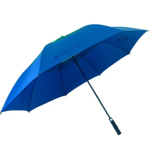 Customized Print 30 Inch Double Layer Windproof Straight Golf Umbrella with Logo Semi Automatic Control Promotion Advertising