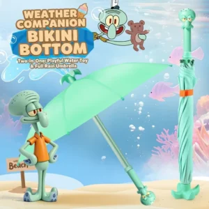 Customized Summer Outdoor Play Rainy Day Kids Manual Straight Umbrella with 8 Ribs and Cartoon Design for Children