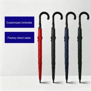 Customized Umbrellas with Logo Printing Large-Sized Straight Pole Umbrella for Men Gift Umbrella Advertising Umbrella