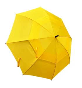 Customized black automatic waterproof golf umbrella with logo printing