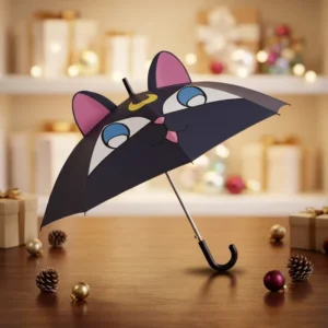 Cute Cartoon Kids Umbrella 100% Polyester Pongee Fabric Lightweight Rain Umbrella for School Children