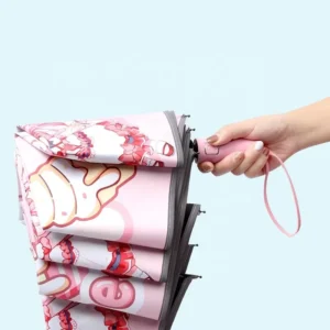 Cute Design Cartoon Dinosaur Travel Kids Folded Umbrella Children’ Anti UV 3 Folding Full Automatic Primary Scholar Umbrella