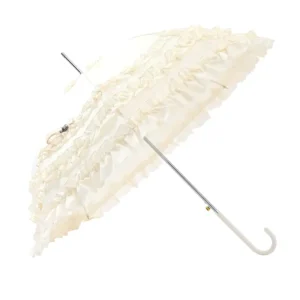 Cute Princess Lace Umbrella Long Handle Parasol for Gothic Lolita Umbrella for Bride Wedding Photography Props Umbrella