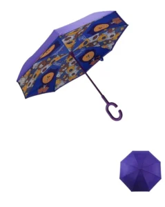 Cute Reversed Windproof Kids Umbrella