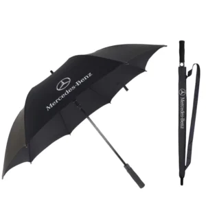 DD2406 Custom Automatic Long Straight Rain Golf Umbrella with Car Logo