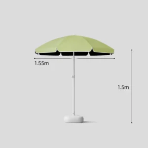 DD3511 Commercial Vinyl Sunshade Umbrella for Market Stalls Outdoor Courtyard Beach Garden