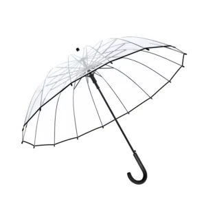 DD3695 16K Windproof Automatic Clear Straight Umbrella