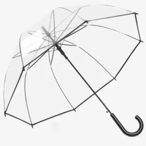 DD764 Windproof Golf PVC Full-Print Clear Dome Umbrella