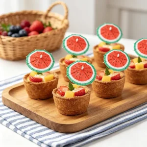 Disposable Watermelon Cocktail Umbrella Toothpicks Mini Paper Drink Umbrellas for Fruit Cupcake Dessert Bar Party Decorations