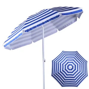 Double-Bone 3M Fruit Pattern Outdoor Aluminum Parasol, Waterproof and Windproof, Beach Hotel Dining Use