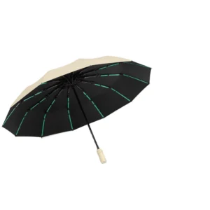 Double-Bone Automatic Three-Fold UV-Protection Rainproof Umbrella