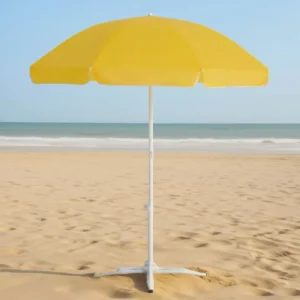 Double-Bone Beach Parasol Sunscreen Waterproof Windproof Stainless Steel Fruit Pattern for Outdoor Dining
