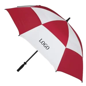 Double Canopy Manual Hand-Open Windproof Custom Logo Golf Umbrella