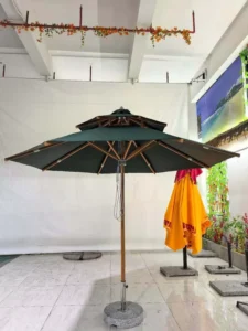 Double Canopy Umbrella for Hotel and Resort Leisure Parasol