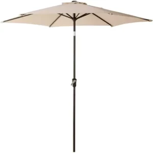 Double Canopy Waterproof 10 Feet Offset Cantilever Patio Umbrella Square Aluminum Frame Outdoor Hanging Umbrella