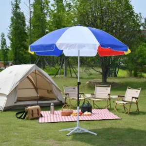 Double Layer Canopy Beach Umbrella, 1m 1.1m 1.2m, UV Resistant Sun Parasol
