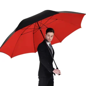 Double-Layer Extra-Large Automatic Open Golf Umbrella Heavy-Duty Windproof Waterproof