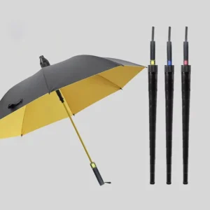 Double-Layer Extra-Large Golf Umbrella, Heavy-Duty Long Handle, Automatic Open, Windproof Waterproof Stick Umbrella