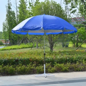 Double Layer Fabric 170cm Thick Ribs Sun Umbrella Wind Resistant UV Block Waterproof Outdoor Beach Stall Garden Patio Parasol