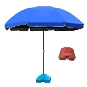 Double Layer Heavy Duty Vintage Green Custom Print Bali Outdoor Garden Beach Umbrella