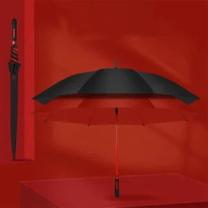 Double Layer Oversized Long Handle Umbrella Large Semi Automatic Business Umbrella