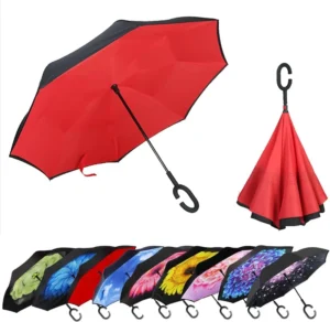 Double-Layer Oversized Windproof Inverted Reverse Umbrella