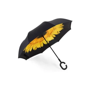 Double-Layer Windproof Inverted Umbrella Manual Reverse Folding Style