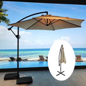 Double-Sided Waterproof UV Resistant Outdoor Garden Patio Rectangle Sunshade Parasol Umbrella