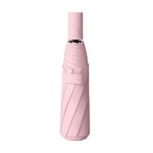 Double Strand Rib Automatic Folding Umbrella Sun and Rain Dual Use Windproof Travel 98cm Open Diameter Pongee Panel