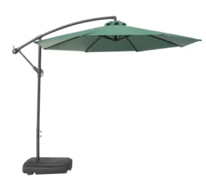 Double Top Banana Aluminum Alloy Sun Umbrella with Pongee Panels for Beach Coffee Shop and Garden