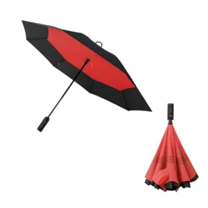 Dual-Folding Fully Automatic Reverse Double Umbrella, Pongee Fabric, Alloy Ribs, Reinforced