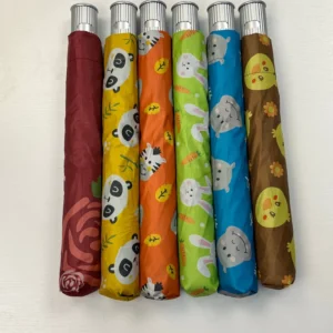 Durable 2-Fold Kids Cartoon Umbrella for Outdoor Fun and Rainy Days Great for Promotions