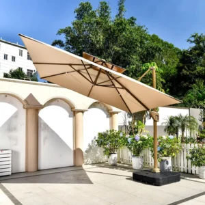 Durable Outdoor Cantilever Sun Shade Garden Patio Umbrella for Backyard and Pool