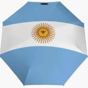 Easy Carry Argentina Fully Automatic Umbrella Practical Folding Umbrella National Feature Flag Themed Painted Element