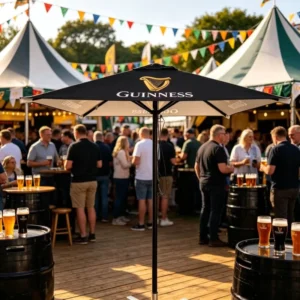 Eco-Friendly Waterproof Foldable Patio Umbrella for Beer Garden
